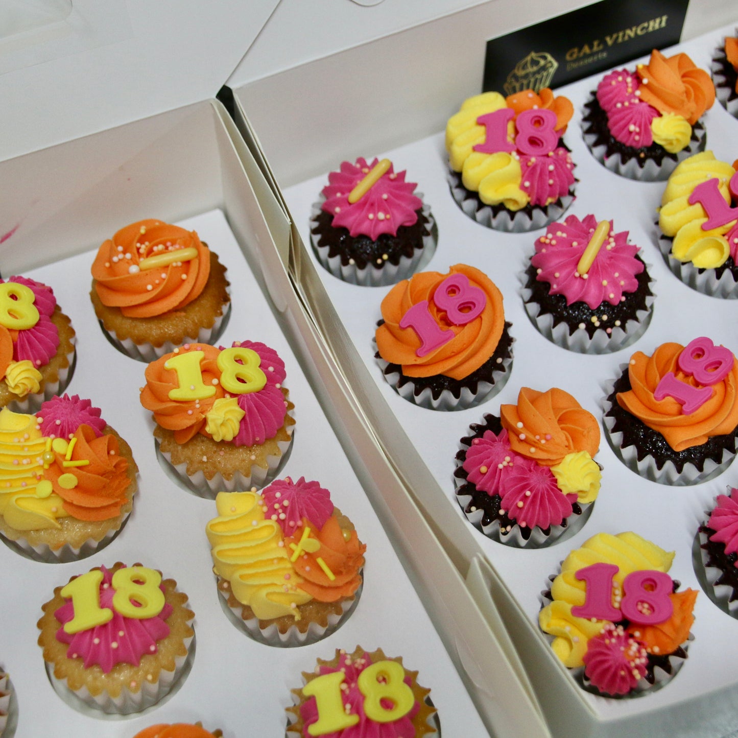 Mini Age Icon Cupcakes