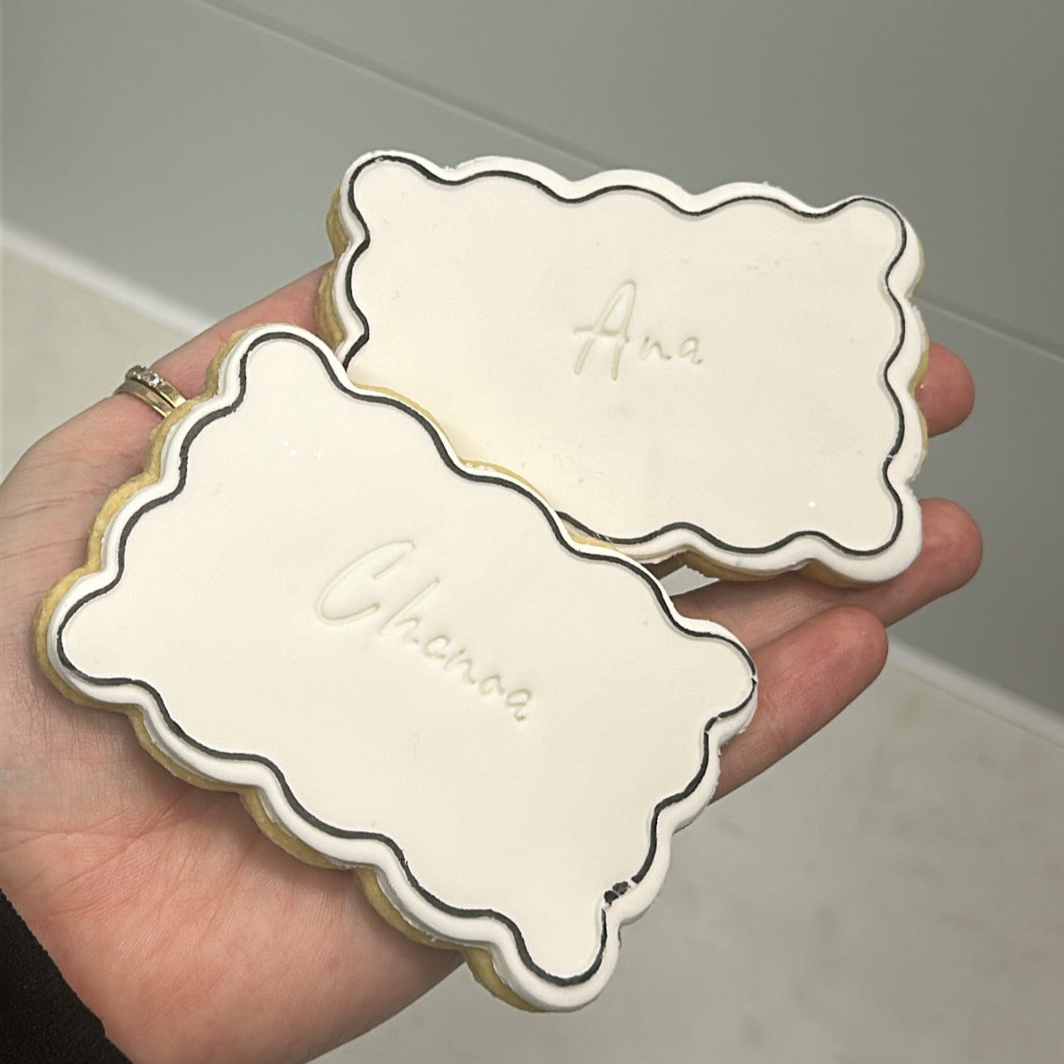 Wavy Name Cookies
