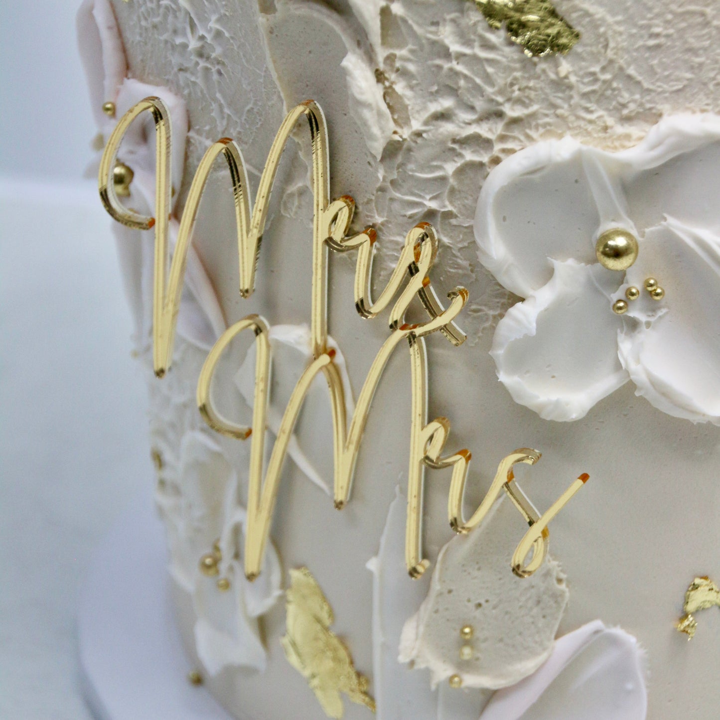Textured Engagement Cake
