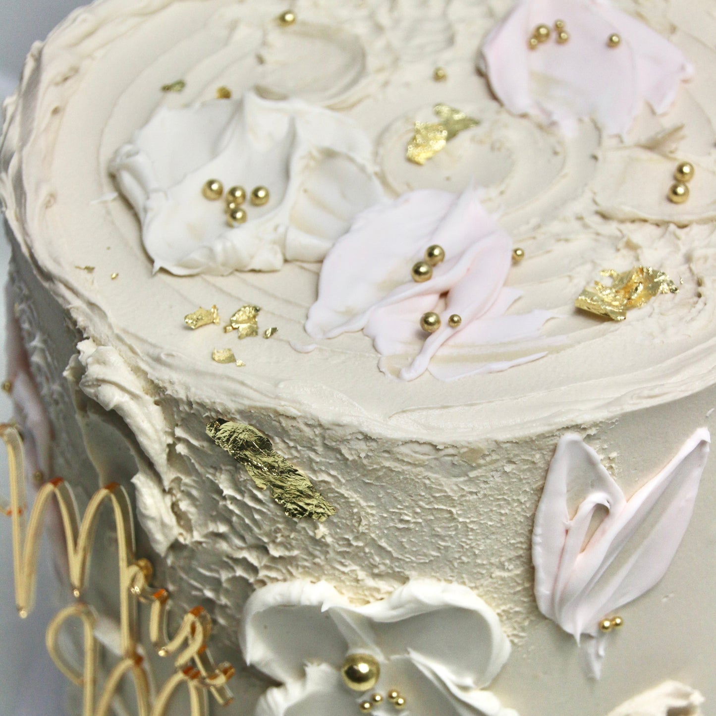Textured Engagement Cake