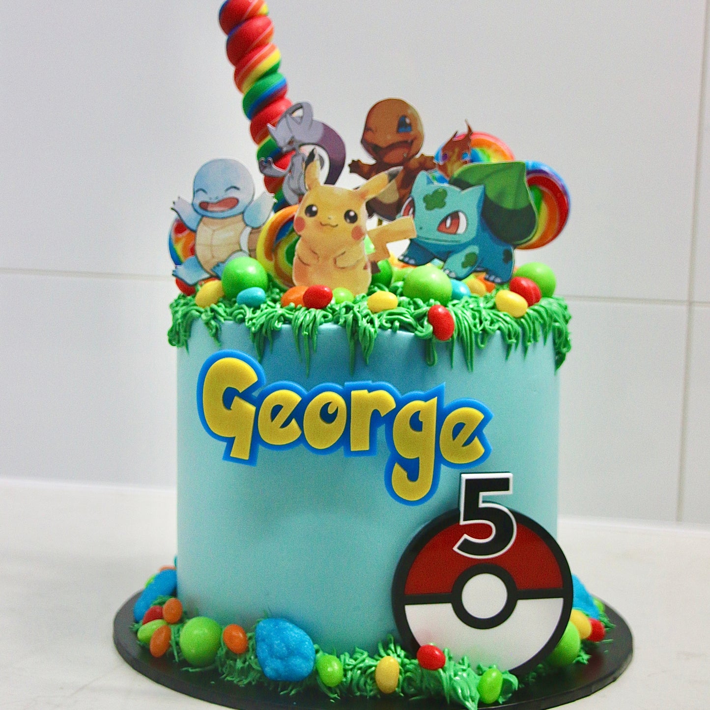Loaded Candy Pokemon Cake