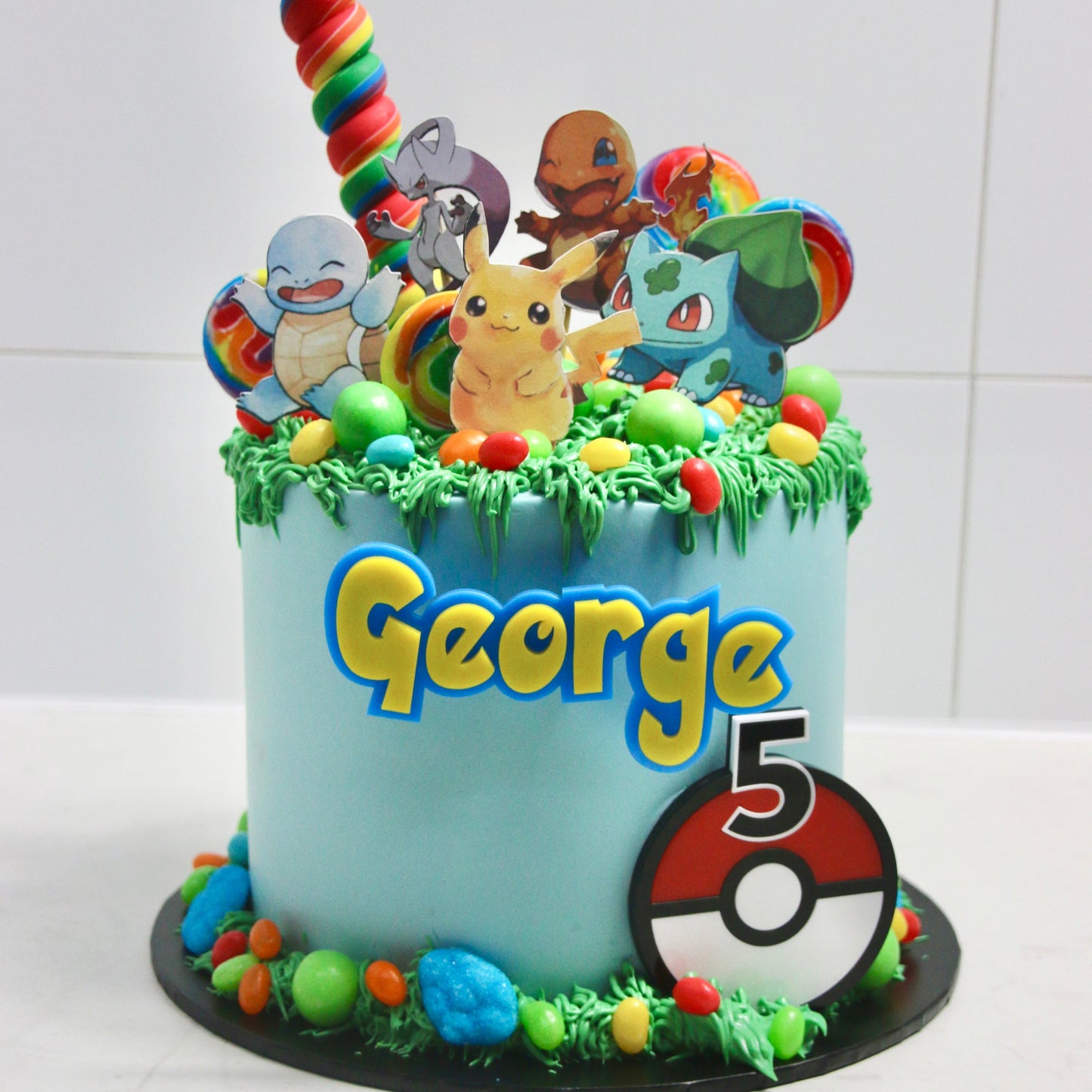 Loaded Candy Pokemon Cake