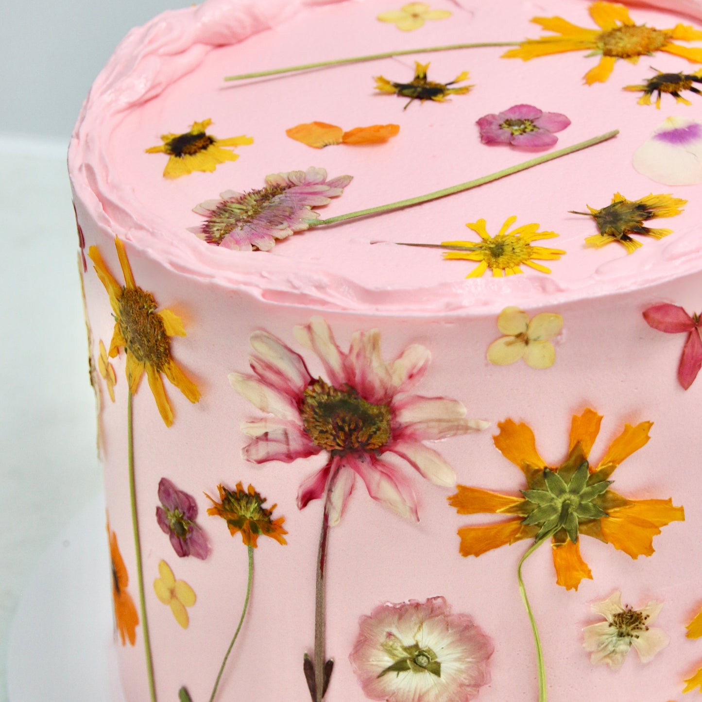 Pressed Flower cake