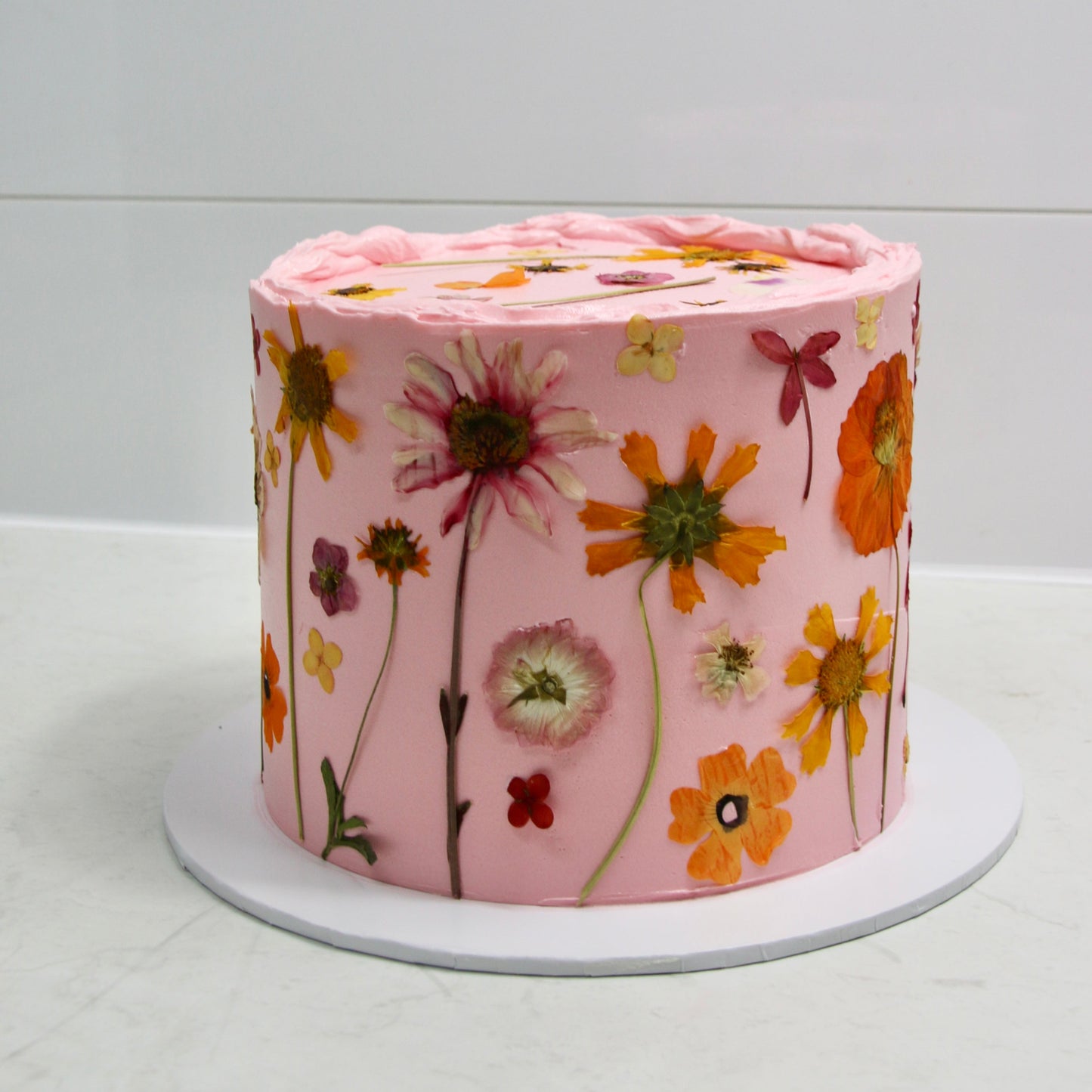 Pressed Flower cake