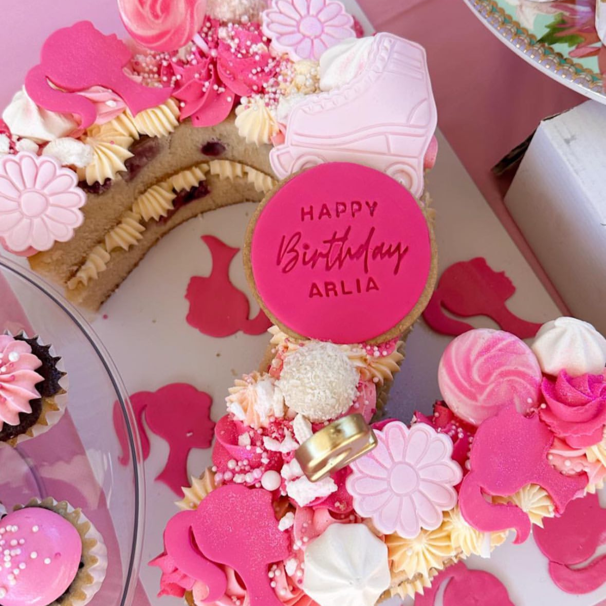 Barbie Number cake