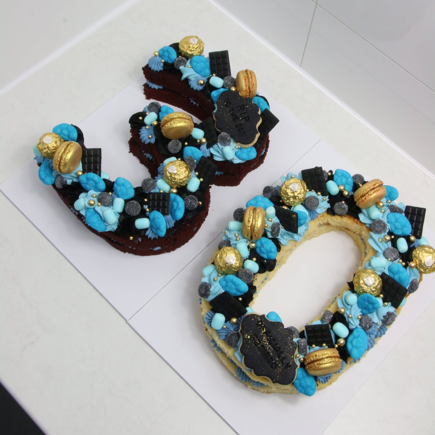 Monochrome Number Cake