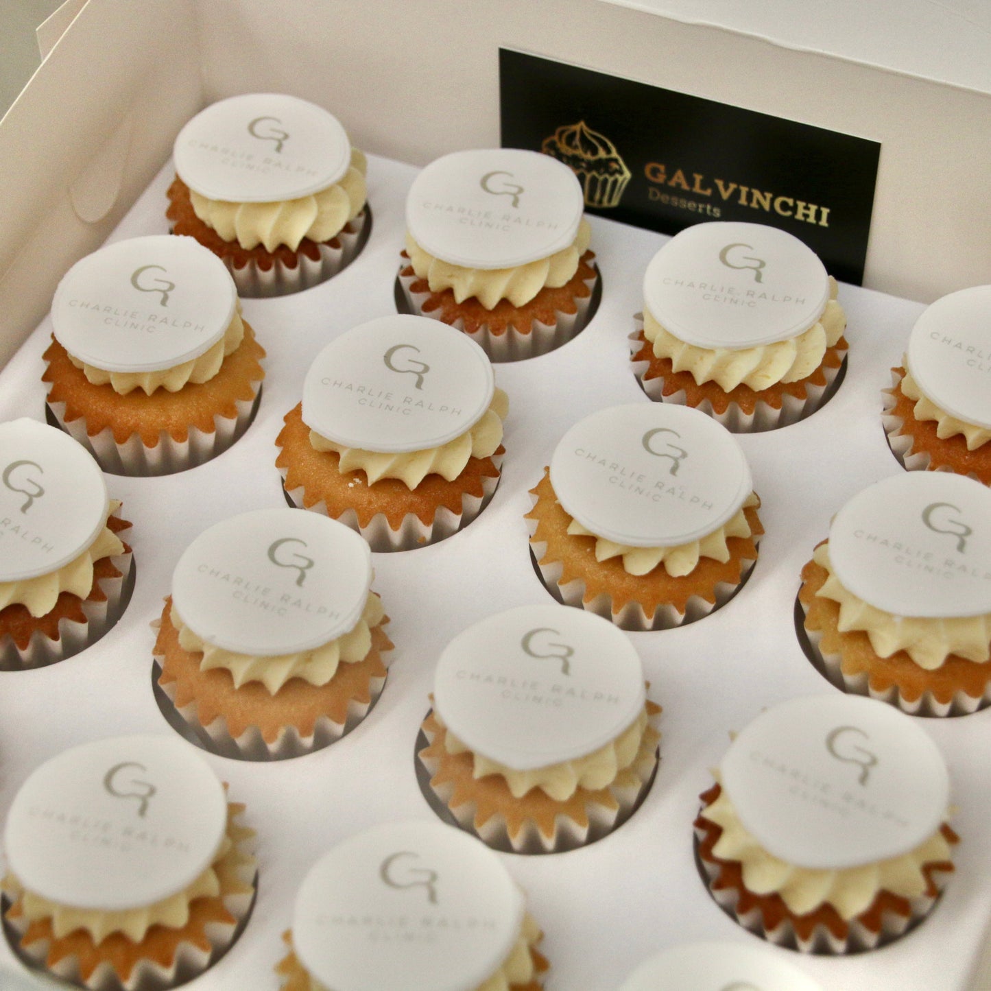 Mini Logo/Edible Image Cupcakes
