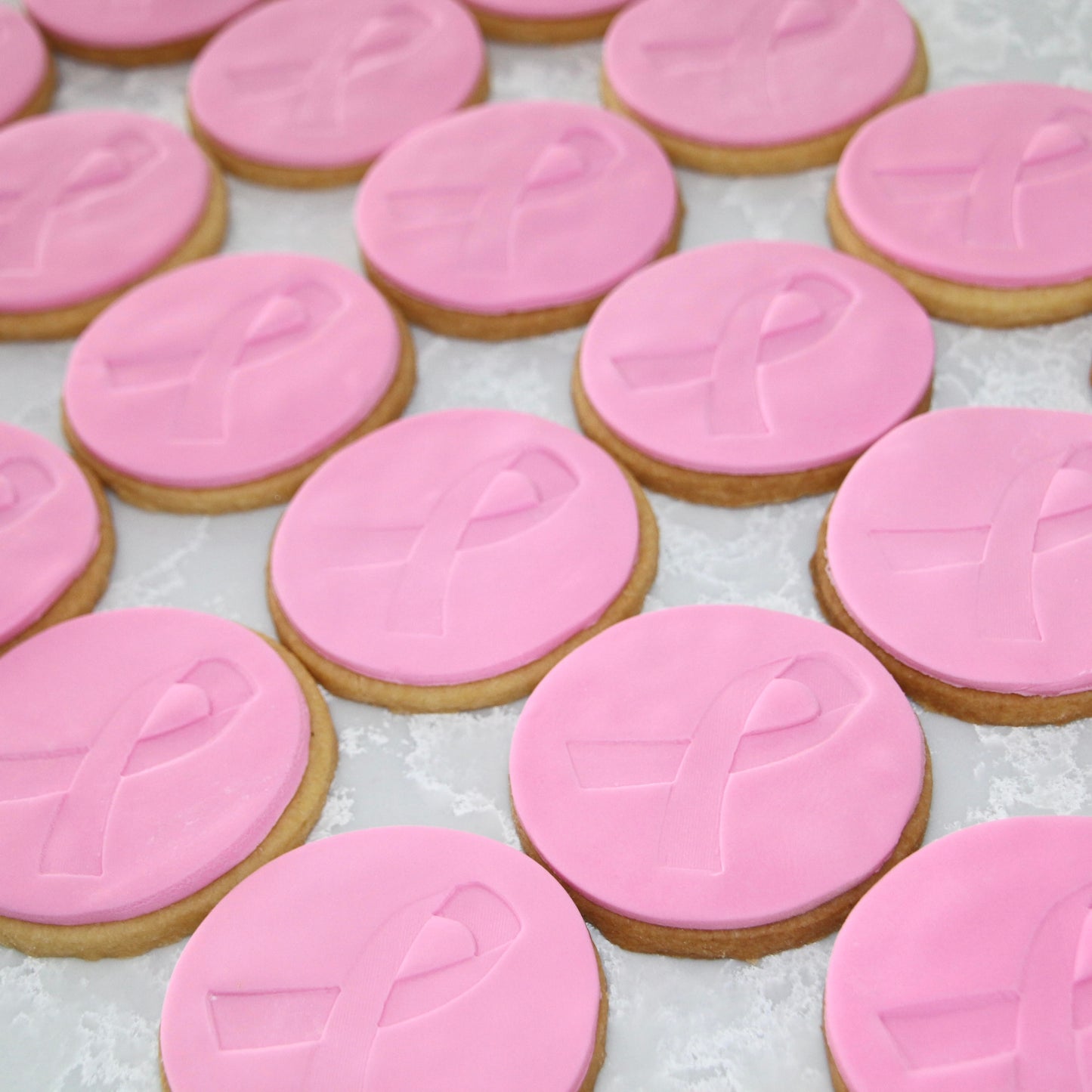 Pink Ribbon Cookies