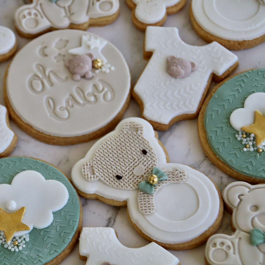 Bear themed Baby Cookies