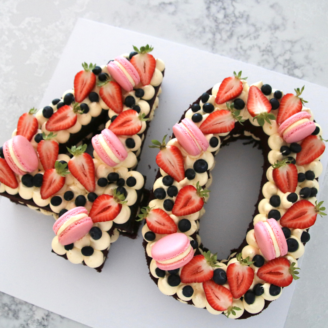 Loaded Berry Number Cake Galvinchi Desserts