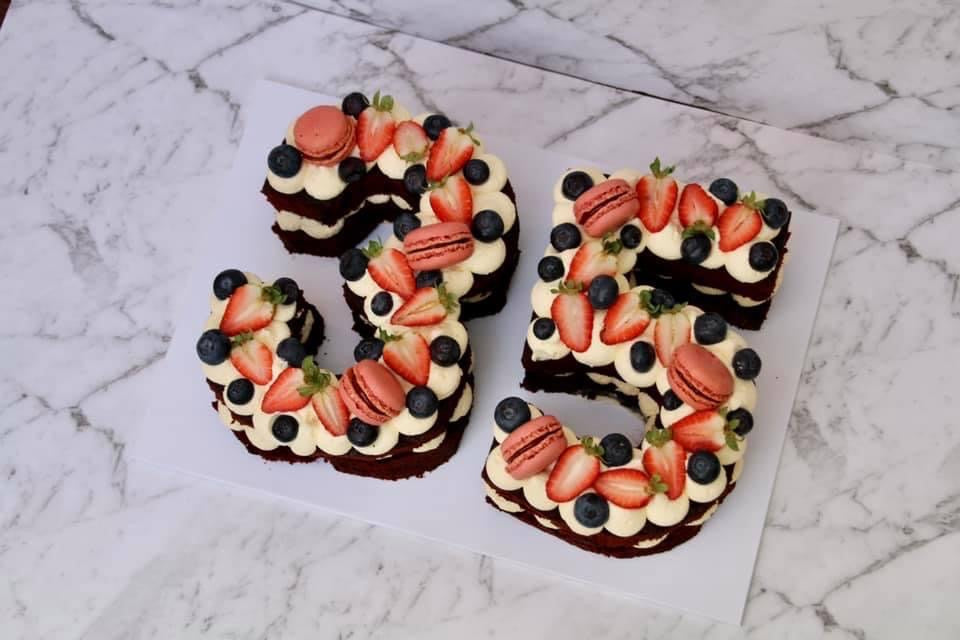 Loaded Berry Number Cake Galvinchi Desserts