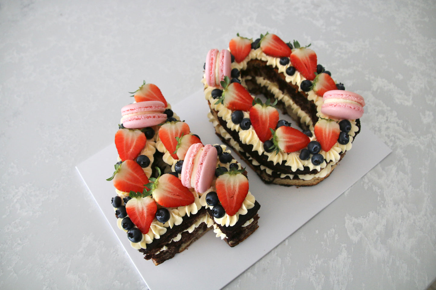 Loaded Berry Number Cake Galvinchi Desserts
