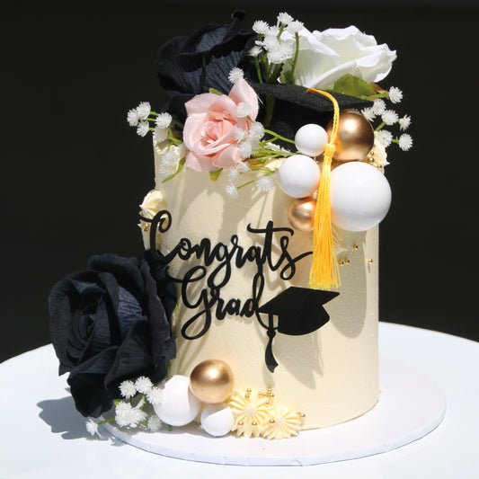 Elegant Graduation Cake