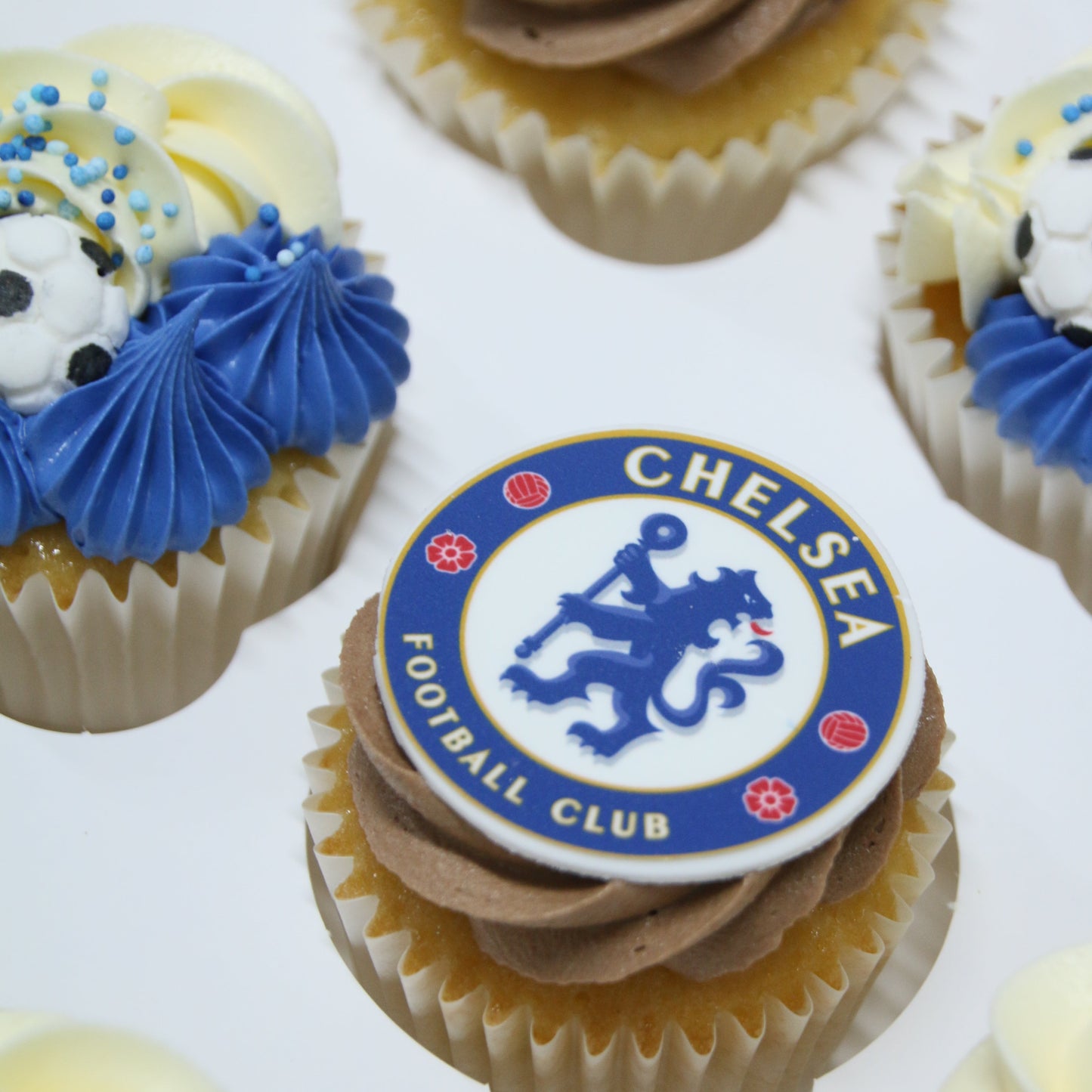 Sports themed Edible Image Cupcakes