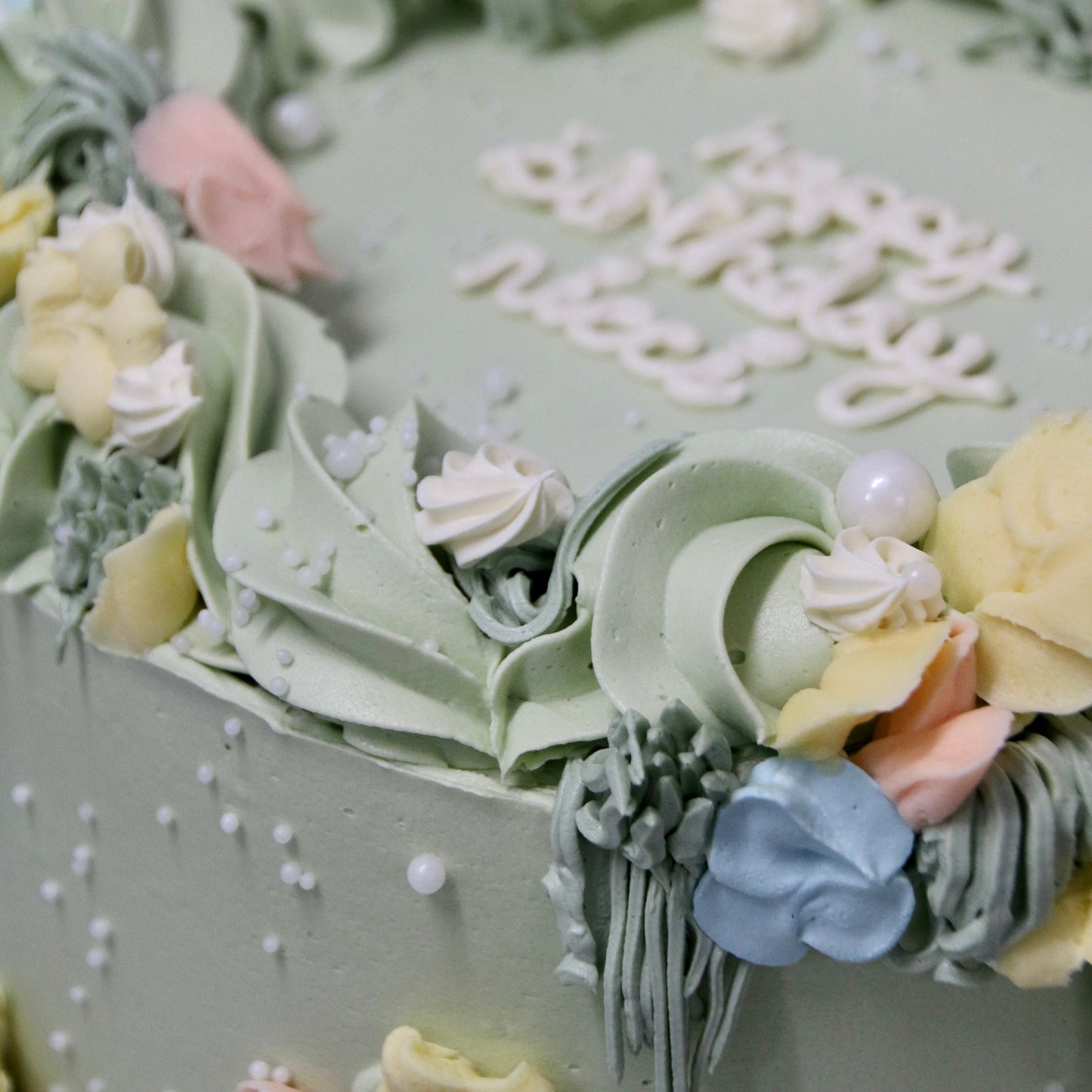 Whimisical Garden Cake