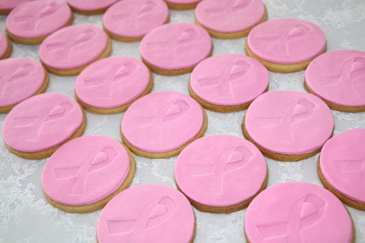 Pink Ribbon Cookies