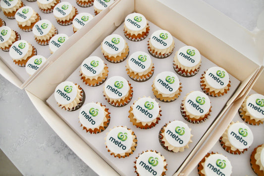 Mini Logo/Edible Image Cupcakes